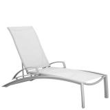 relaxed sling patio chaise lounge with arms