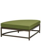 outdoor cushion curved ottoman