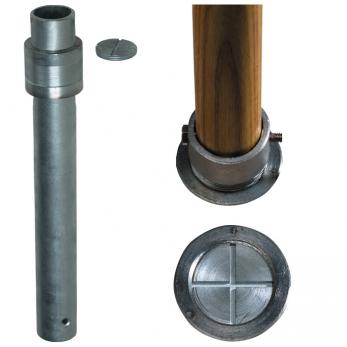Gopher Sleeve, 16" Flush Mount, 2.0" Pole